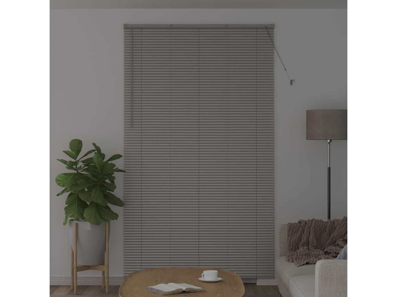  Store vénitien, store de fenêtre argenté 220 x 125 cm 25 mm aluminium cf47589  - Conforama C