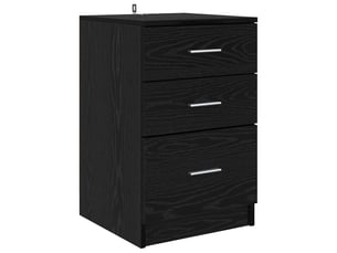 Table de chevet chêne noir 40 x 40 x 63 cm bois d'ingénierie