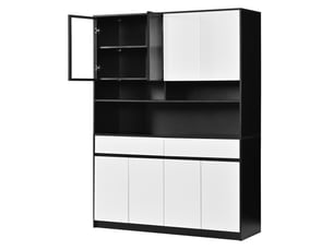 Buffet 8 porte(s)  2 tiroir(s) WISHDOR  - 120 cm coloris bicolore 