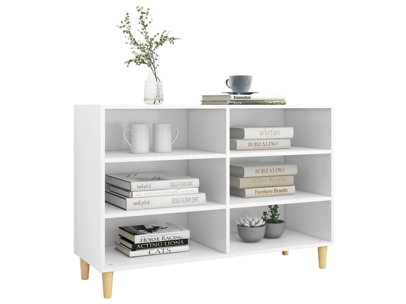  Buffet - bahut - meuble de rangement blanc 103,5x35x70 cm bois d'ingénierie  - Conforama C