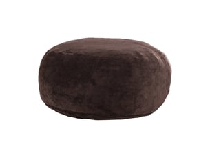 Fauteuil poire pliable marron 130 cm, convertible en couchage d'appoint, idéal pour lire et se détendre