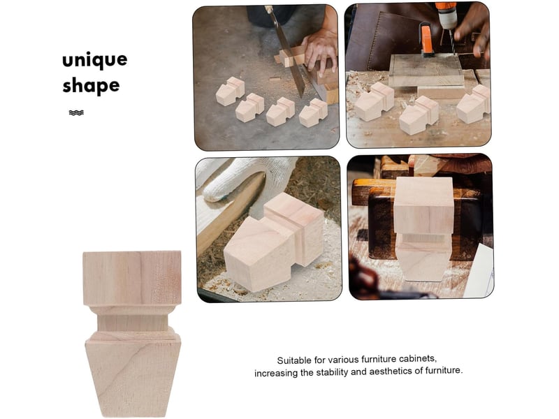  4pièces canapé bois de meubles de table bois pour remplacement et support de mobilier  - Conforama C