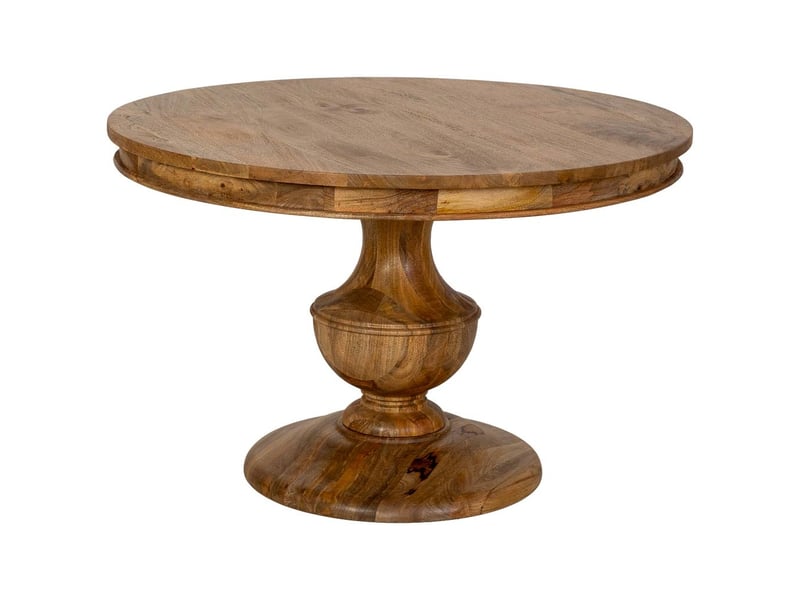  Table de salle à manger en bois marron 120x120x76 cm (h)  - Conforama A