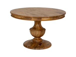 Table de salle à manger en bois marron 120x120x76 cm (h)