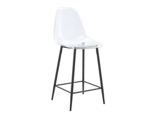 tabouret de bar  <strong>HAUSS SPOLE</strong>  - noir hauteur d'assise 65 cm vendu Par 4