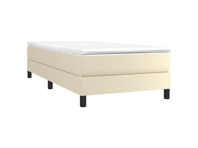  Lit simple- lit adulte -  cadre de lit à lattes crème 100x200 cm similicuir  - Conforama B