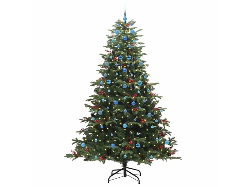  Sapin de noël - arbre de noël artificiel vert 240 cm pvc, métal et plastique  - Conforama C