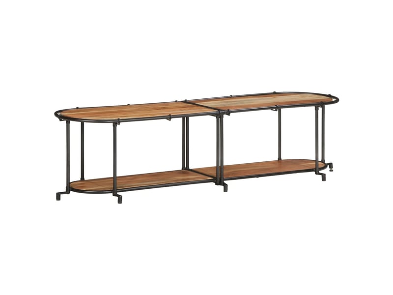  Meuble tv - banc tv - meuble de rangement 160x42x40 cm bois d'acacia massif  - Conforama B