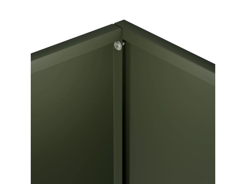  Jardinière - cache-pot de jardin vert olive 35 x 35 x 35 cm  - Conforama E