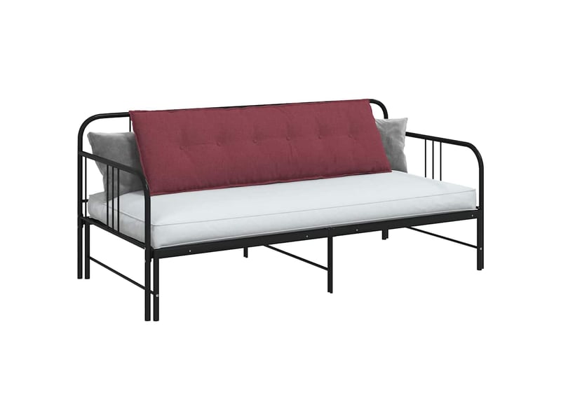 Coussin de dos, coussin de dossier bordeaux 160 x 19 x 50 cm tissu cf54586 - Conforama C