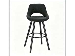 Chaise de bar chic avec dossier – chaise de cuisine multifonction pour cuisines, bars et bijouteries (1 chaise incluse)