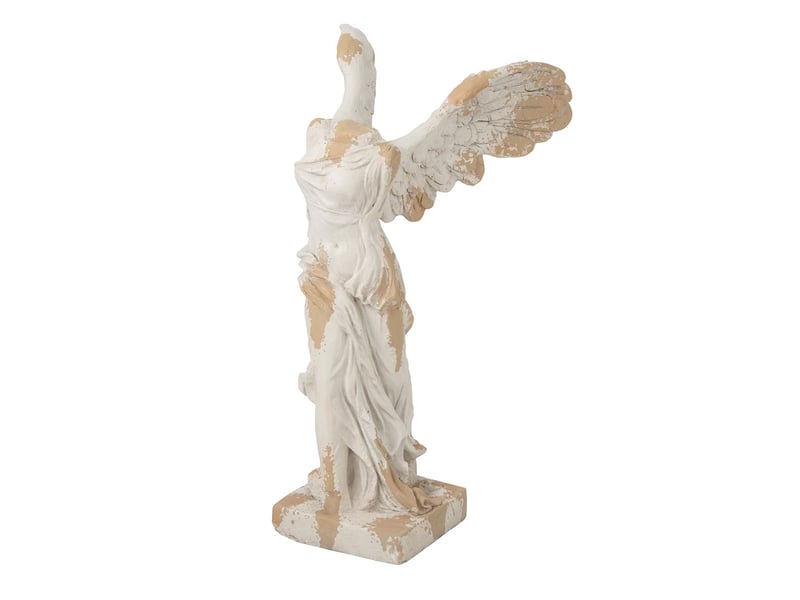  Statue ange torse extérieur rémi 88cm beige  - Conforama A
