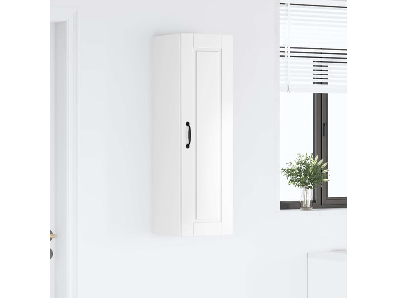 Meuble mural de cuisine, armoire de cuisine blanc brillant 30x31x100cm shl5149 - Conforama D