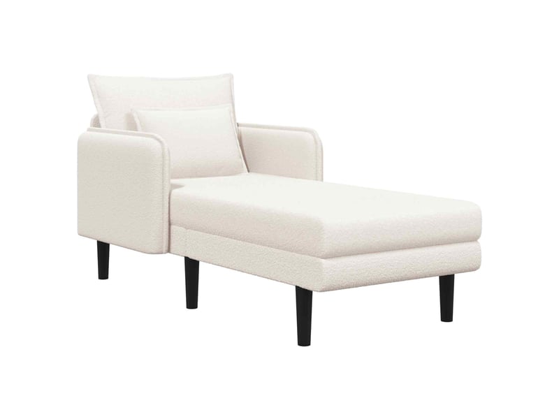  Vidaxl grande méridienne crème bouclé  - Conforama A