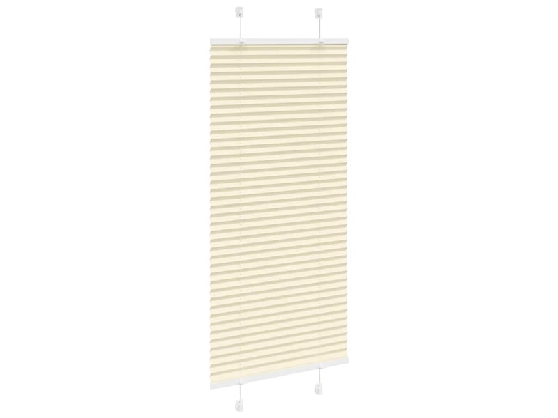 Store plissé, store de fenêtre crème 55x150 cm largeur du tissu 54,4 cm polyester cf46842 - Conforama C