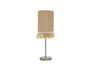 Lampe à poser fabrilamp sibila e14 coloris cuirsable 46 x 15 x 15 cm
