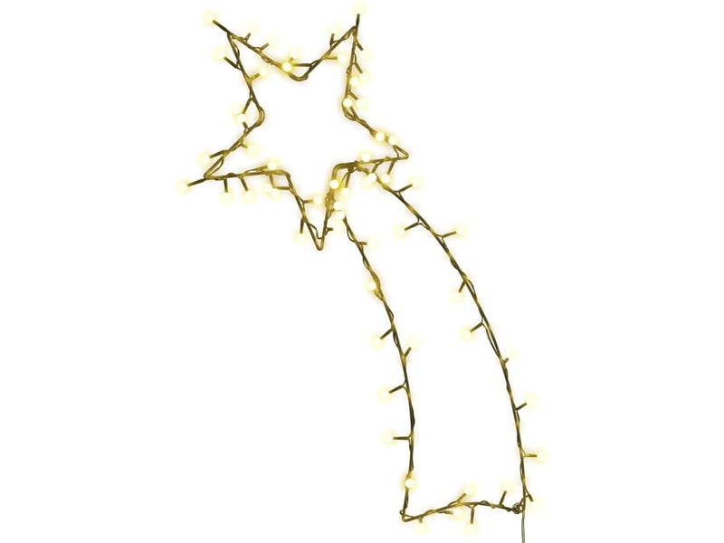  Lumières de noël silhouette d'étoile filante 80 led  - Conforama A