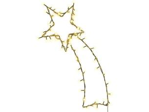 Lumières de noël silhouette d'étoile filante 80 led