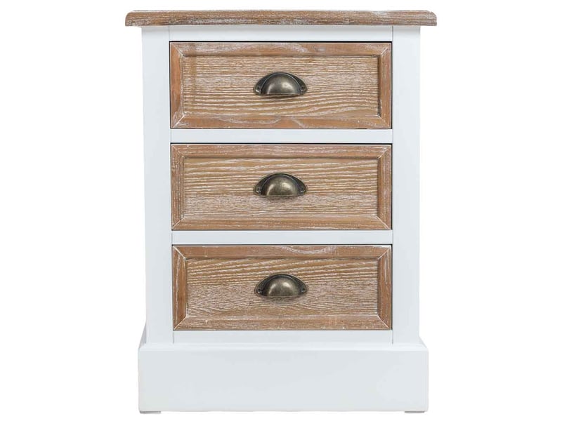  Table de chevet en bois marron 45x35x60 cm h  - Conforama C