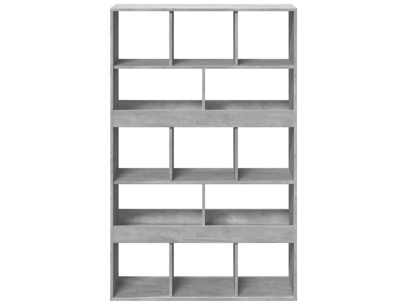  Cloison bibliothèque, meuble de rangement gris béton bois d'ingénierie shl6259  - Conforama D
