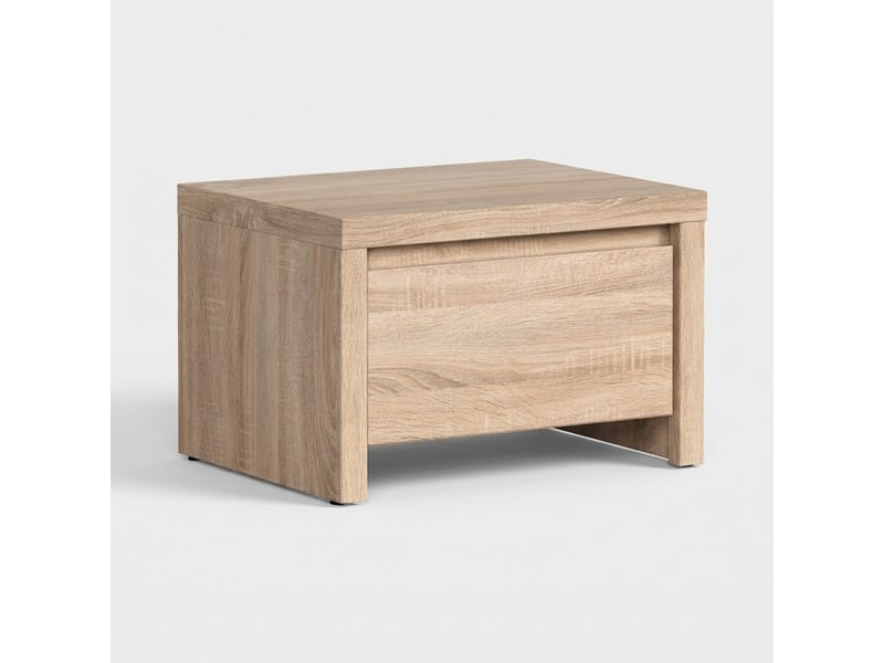  Table de chevet avec tiroir effet bois kaspian  - Conforama A