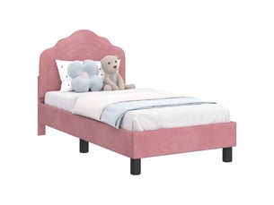 Lit simple 70x140 cm    coloris rose