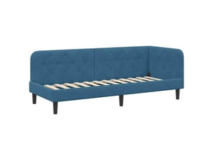 Lit simple 80x200 cm coloris bleu