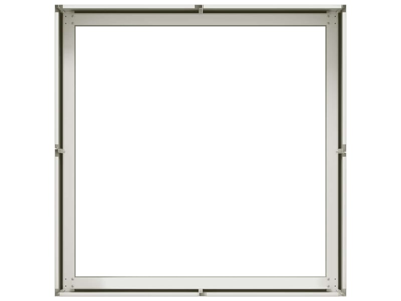 Jardinière - bac à fleurs blanc 80x80x30 cm acier - Conforama E