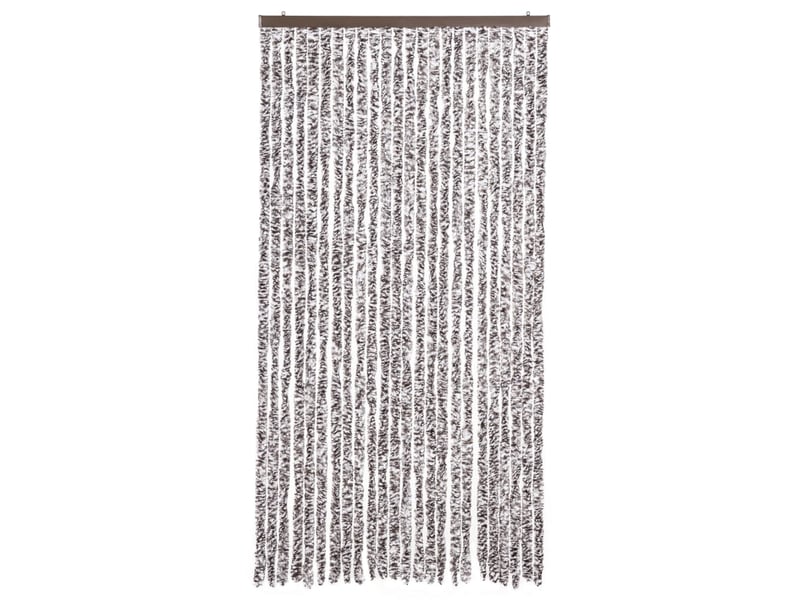  Rideau anti-mouches, moustiquaire marron et beige 100x200 cm chenille cf43559  - Conforama C