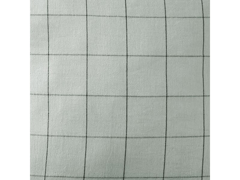  Taie d'oreiller 50x70 cm gaze de coton à grands carreaux eucalyptus PD20824 - Conforama B
