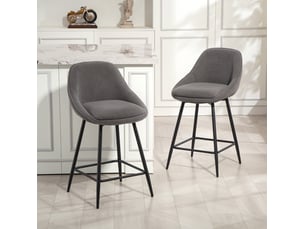 tabouret de bar <strong>HAUSS SPOLE</strong> - gris hauteur d'assise 65 cm vendu Par paire