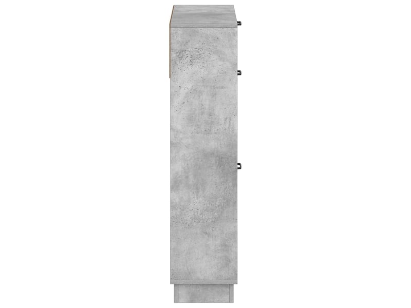 Meuble à chaussures, armoire à chaussures hoorn 78x24x100 cm bois d'ingénierie shl2920  - Conforama E