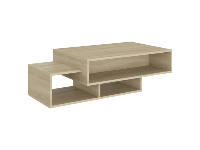  Table basse rectangulaire | table de salon chêne sonoma 105x55x32 cm bois d’ingénierie  - Conforama A