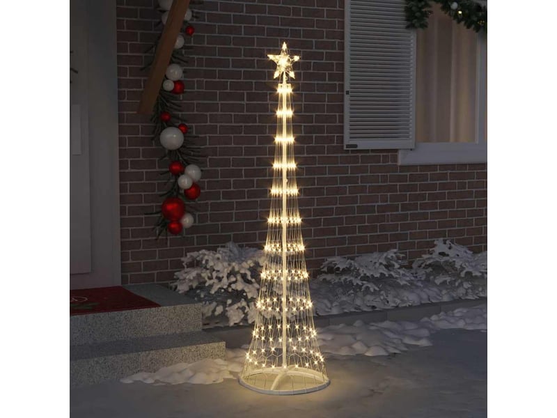  Sapin de noël - arbre de noël led blanc chaud 51 x 51 x 190 cm métal  - Conforama C