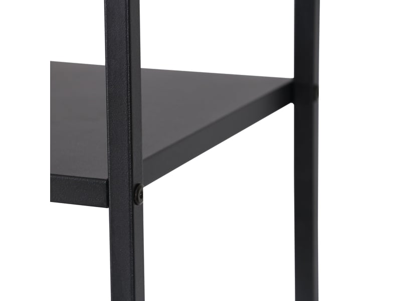  Étagère design intemporel salon chambre meuble de rangement autoportante acier 188 x 90 x 30 cm noir 03_0011157  - Conforama E