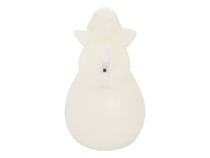 Bougie led ange blanc h. 15 cm