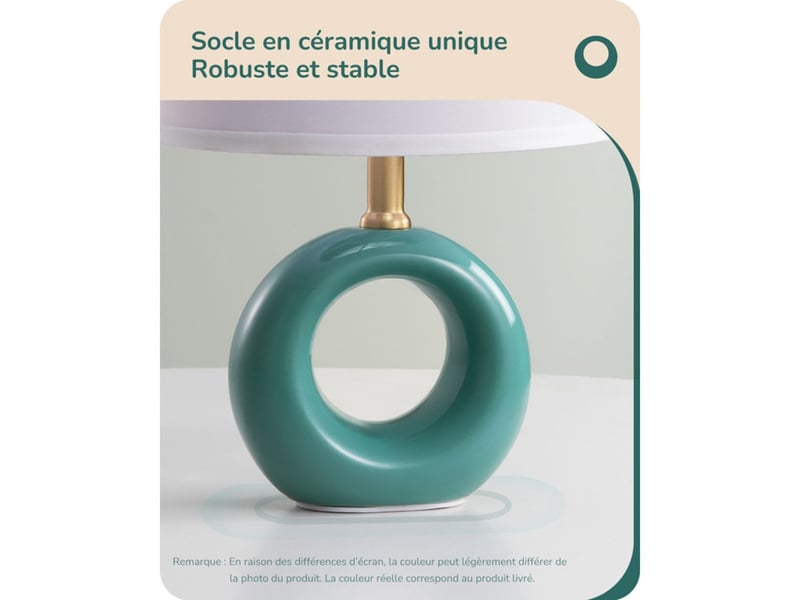  Lampe de table moderne en ceramique bleue 2700k e14 avec abat-jour cylindrique tissu 370618_AACWC38108_6_DROPFR - Conforama C