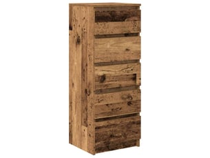 Buffet - bahut - meuble de rangement avec tiroirs vieux bois 37,5x35x99 cm bois d'ingénierie