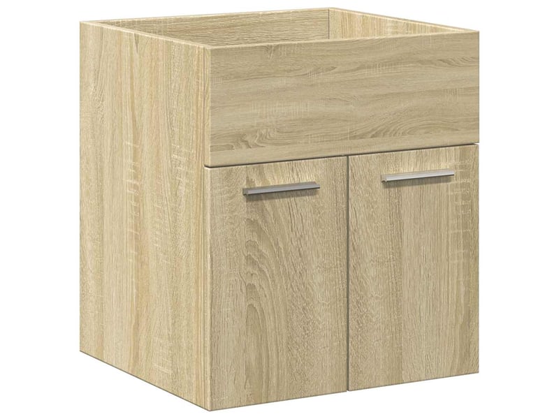  Ensemble de meubles de salle de bain 2 pcs chêne sonoma cf63608  - Conforama D