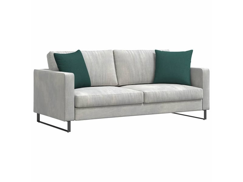  Lot de 2 coussins de canapé, coussins décoratifs tissu vert foncé 45 x 45 cm cf58985  - Conforama C