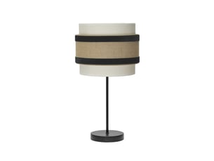 Lampe à poser fabrilamp cornalina beigenoir 1 x e14 47 x 18 x 18 cm