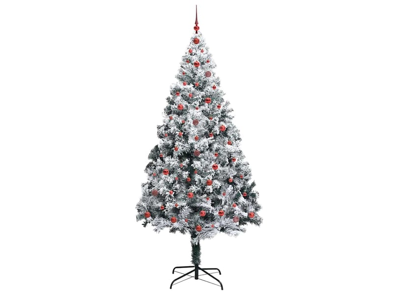  Sapin de noël artificiel, arbre de noël blanc 240 cm pvc, acier et plastique shl5351  - Conforama D