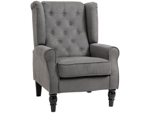 Fauteuil fixe MEULVA Polyester gris vendu A l'unité