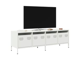 Meuble tv coloris blanc 135 cm <strong></strong>  <strong></strong>