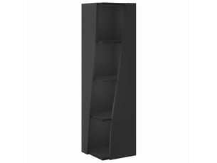 Meuble d'angle, meuble de rangement salon 27,5x27x102cm bois d'ingénierie noir