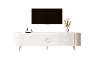 Meuble tv coloris blanc 180 cm <strong></strong>  <strong>GL Store</strong>