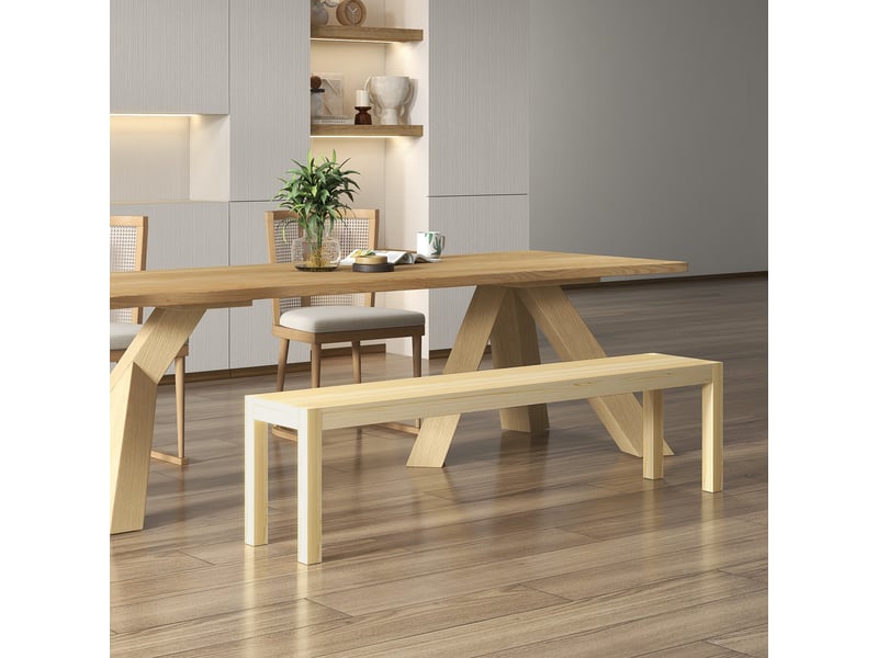  Banc 3 places, jusqu'à 330 kg, en pin, 175 x 33 x 45 cm  - Conforama D
