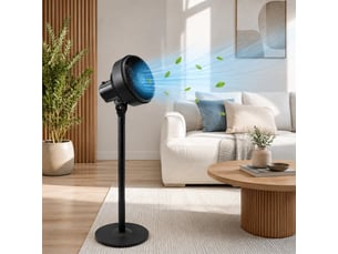 Ventilateur sur pied 65 w – 3 vitesses - oscillation et hauteur réglable