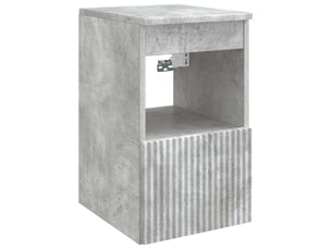 Armoire de salle de bain, meuble de rangement gris béton 30x44.5x50 cm