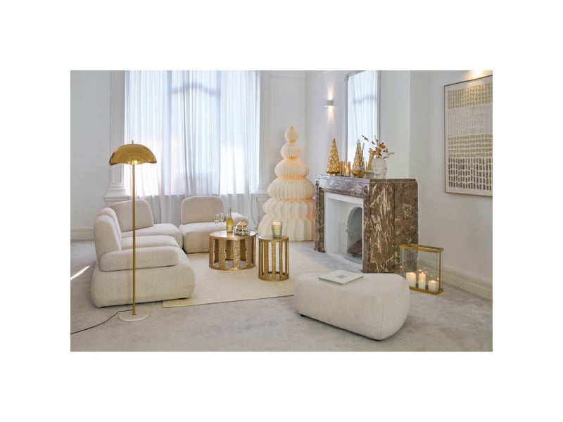  Table d'appoint design en métal gwene 45cm doré  - Conforama E